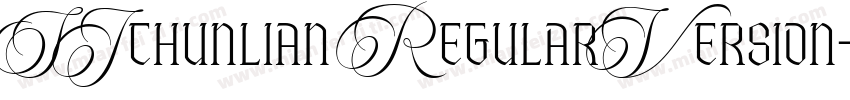 SJchunlian RegularVersion字体转换